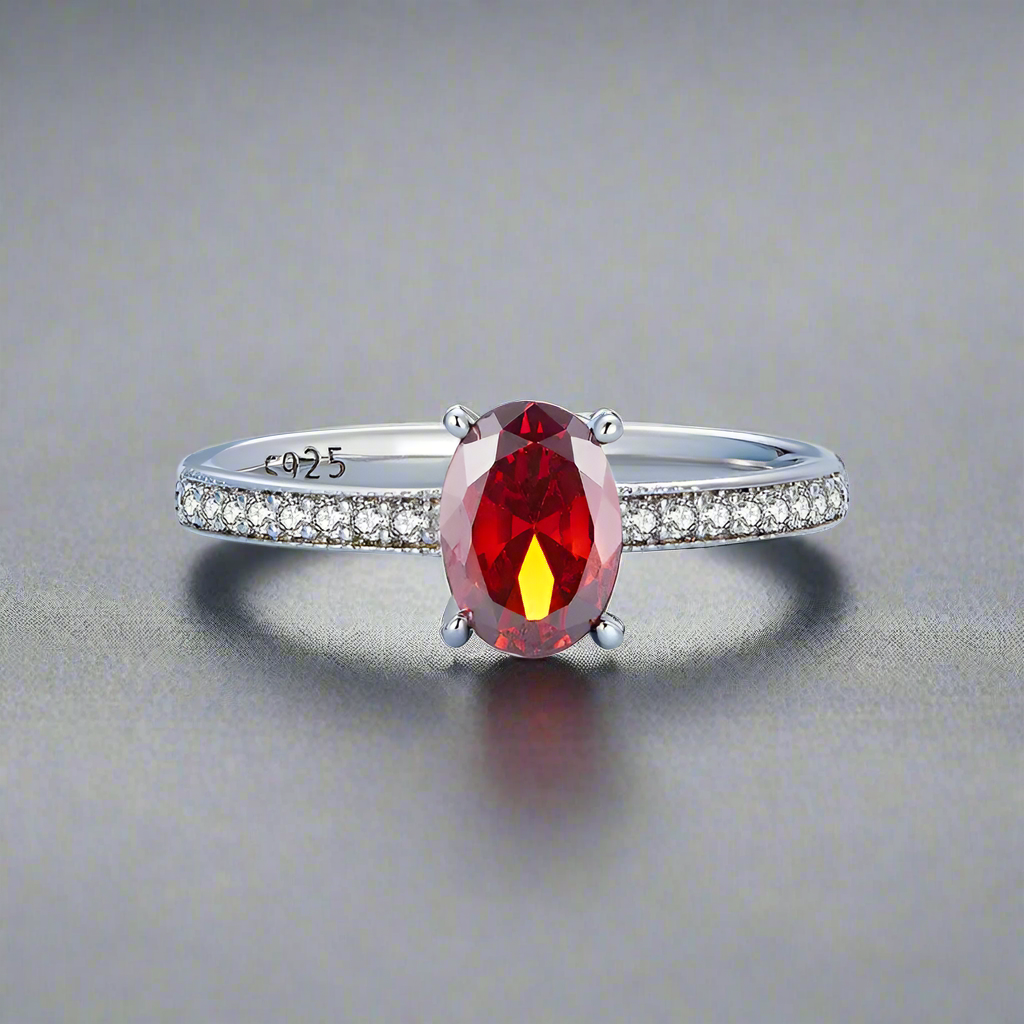 Tanzanite Pave Silver Cocktail Ring