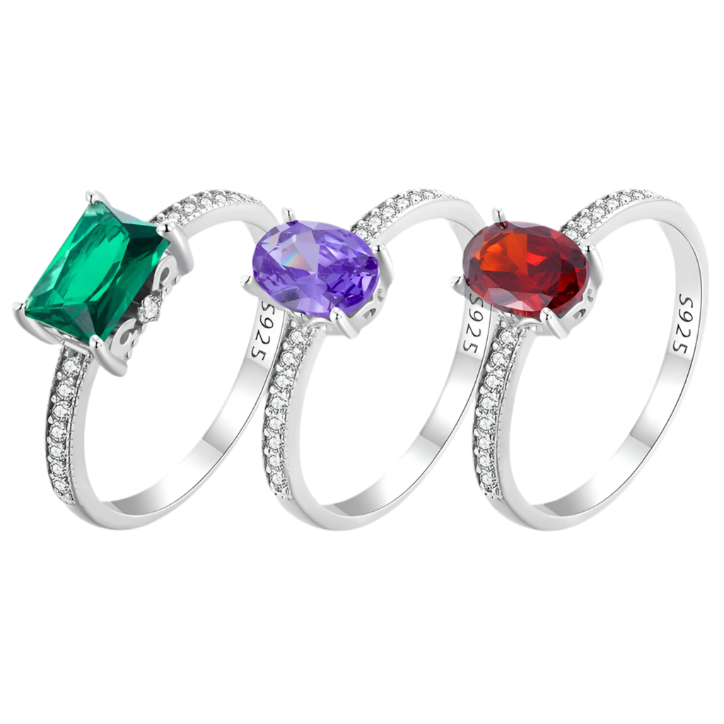 Tanzanite Pave Silver Cocktail Ring