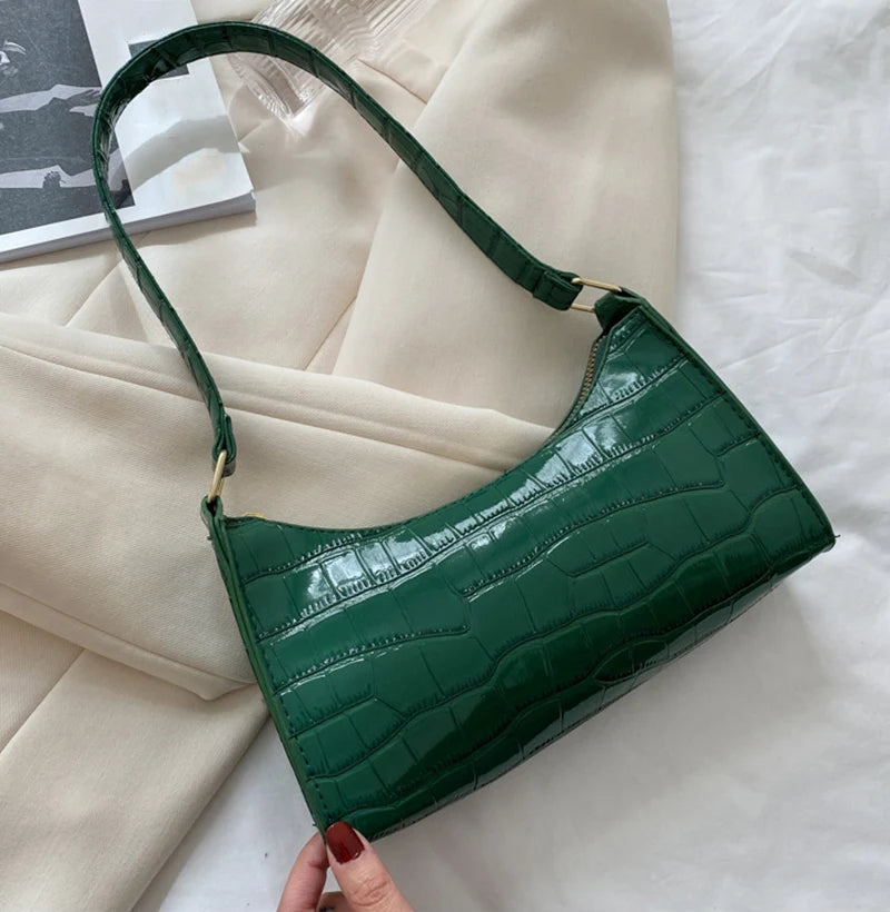 Alligator Print Women’s Shoulder Bag