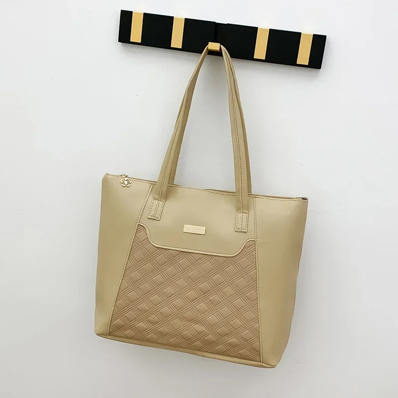 Diamond Embossed Large Tote