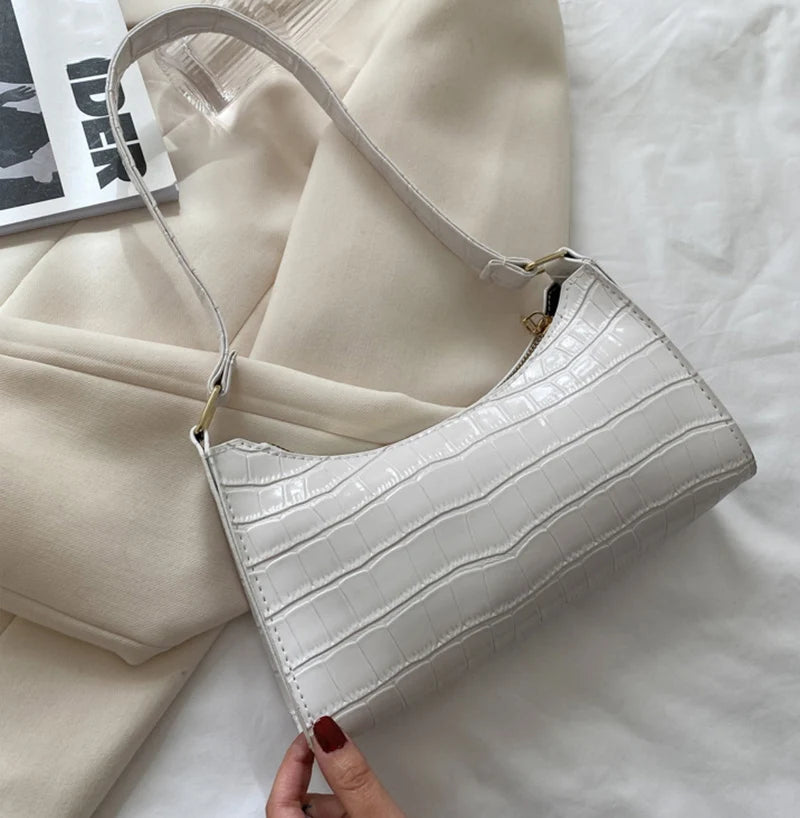 Alligator Print Women’s Shoulder Bag