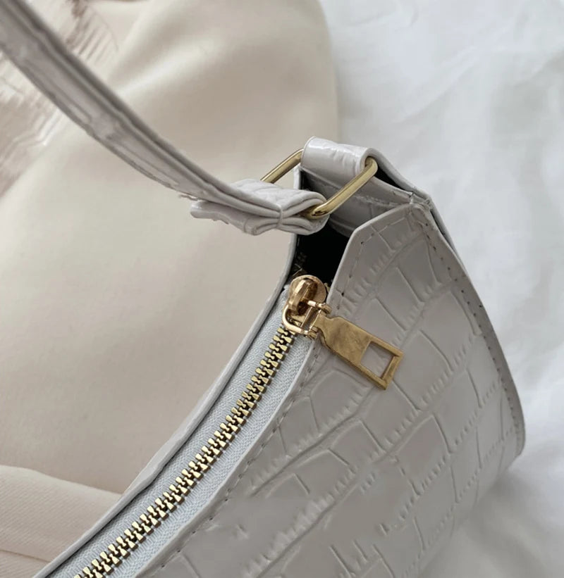 Alligator Print Women’s Shoulder Bag